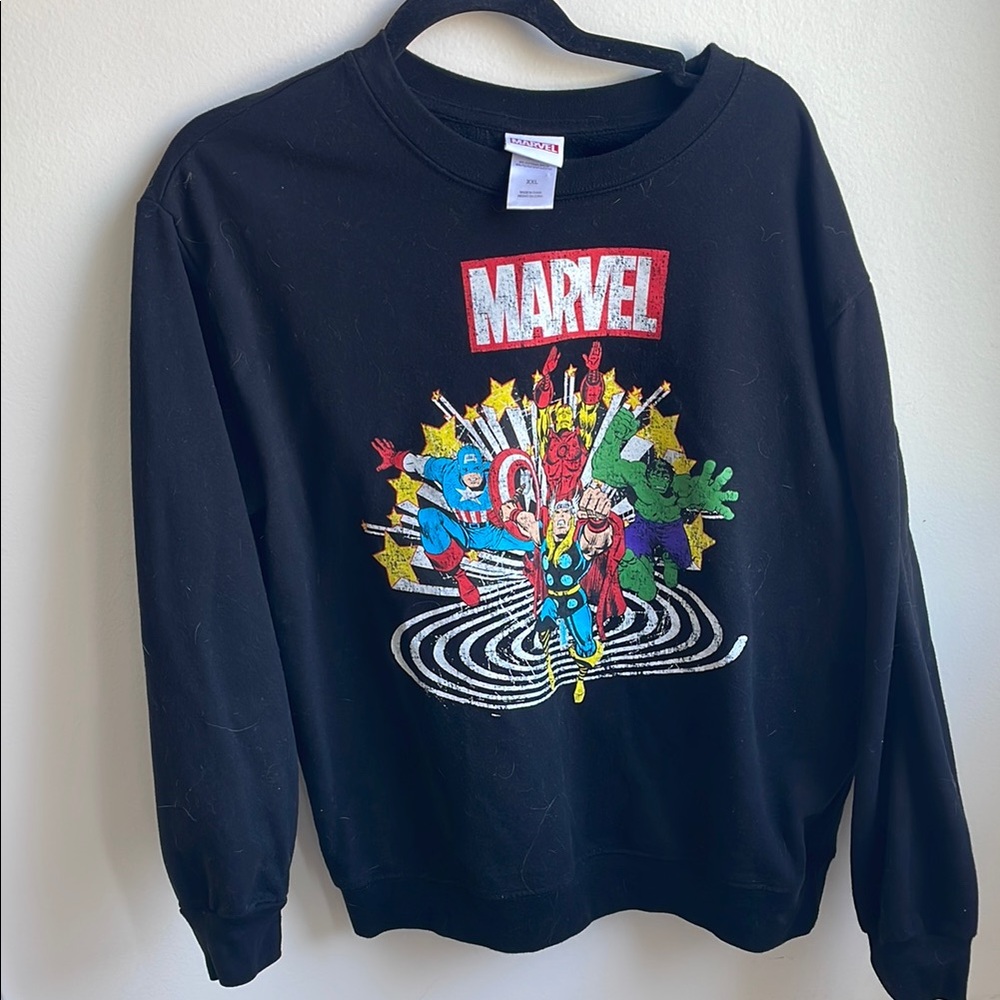 Marvel Black Graphic Sweater